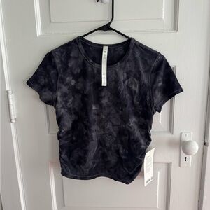 Women's Black Tie-Dye Top